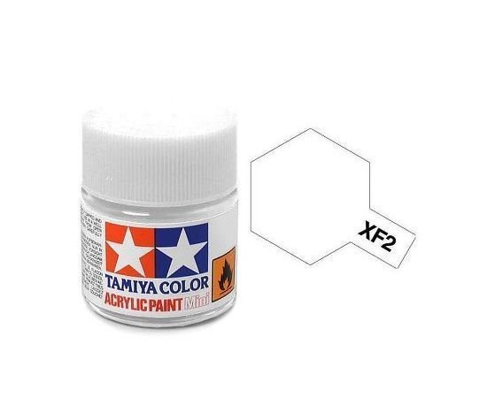 Tamiya 81702 Acrylfarbe, XF02, Flat White, 10 ml