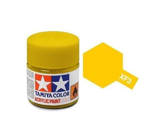 Tamiya 81703 Acrylfarbe, XF03, Mattgelb, 10 ml