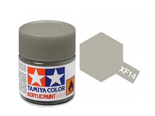 Tamiya 81714 Acrylfarbe, XF14, J. A. grau, 10 ml