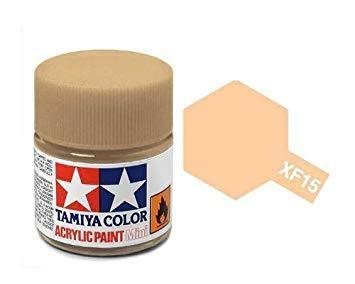 Tamiya 81715 Acrylfarbe, XF15, flaches Fleisch, 10 ml