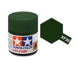 Tamiya 81726 Acrylfarbe, XF26, Tiefgrün, 10 ml