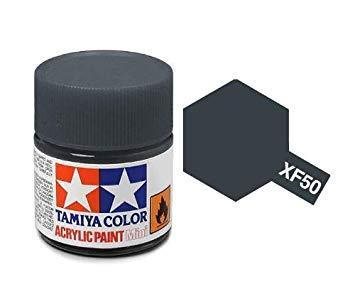 Tamiya 81750 Acrylfarbe, XF50, Feldblau, 10 ml