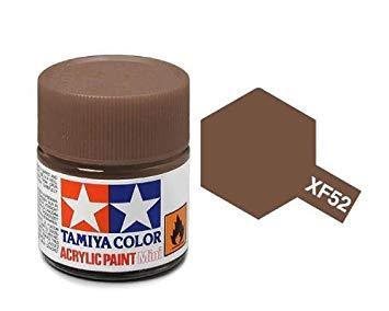 Tamiya 81752 Acrylfarbe XF52, Flache Erde, 10 ml