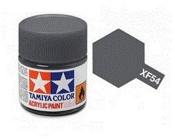 Tamiya 81754 Acrylfarbe, XF54, Dunkles Meergrau, 10 ml