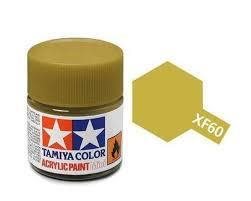 Tamiya 81760 Acrylfarbe, XF60, Dunkelgelb, 10 ml