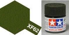 Tamiya 81762 Acrylfarbe, XF62, Olive grün, 10 ml