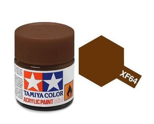Tamiya 81764 Acrylfarbe, XF64, Rotbraun, 10 ml