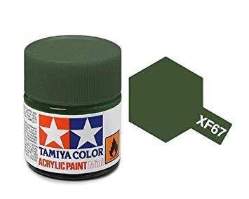 Tamiya 81767 Acrylfarbe, XF67, NATO-Grün, 10 ml