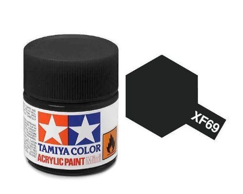 Tamiya 81769 Acrylfarbe, XF69, NATO Black, 10 ml