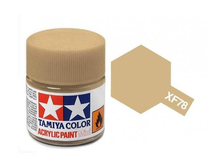 Tamiya 81778 Acrylfarbe, XF78, Wooden Deck Tan, 10 ml