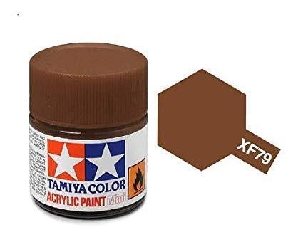 Tamiya 81779 Acrylfarbe, XF79, Linoleum Deck Brown, 10 ml