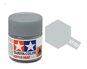 Tamiya 81780 Acrylfarbe, XF80, Royal hellgrau, 10 ml