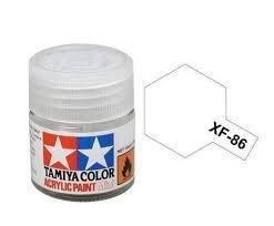 Tamiya 81786 Acrylfarbe, XF86, flach klar, 10 ml