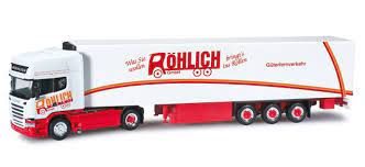 Herpa 302654 Scania R Kühlkoffer-Sattelzug »Röhlich«