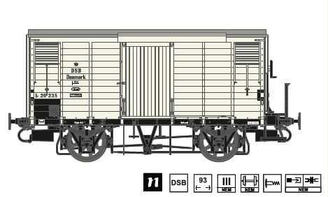 Dekas DK-872112 DSB IV 20235, Horizontale T-Inschriften, Sternrad, ca. 1952-1956