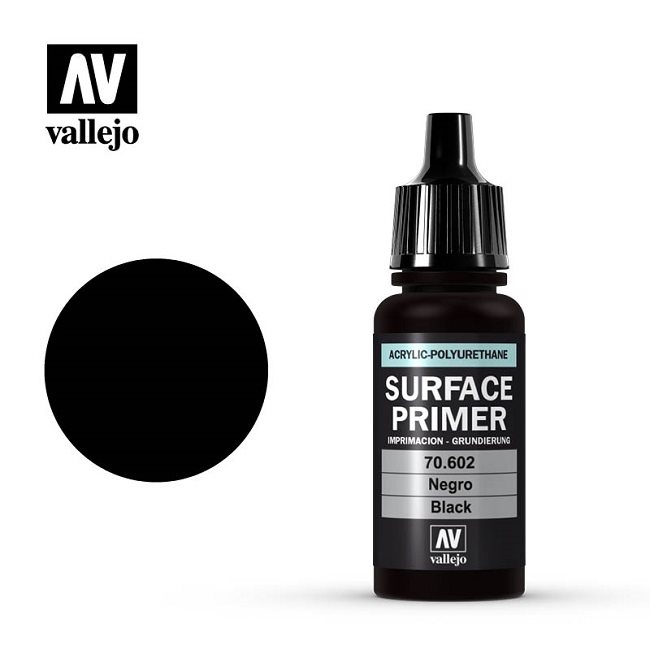 Vallejo 70602 Oberflächengrundierung Schwarz - 17ml