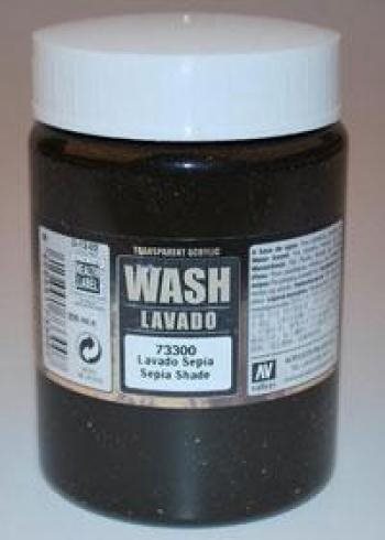 Vallejo 73300 Washes 200ml Sepia til dybde/skygge