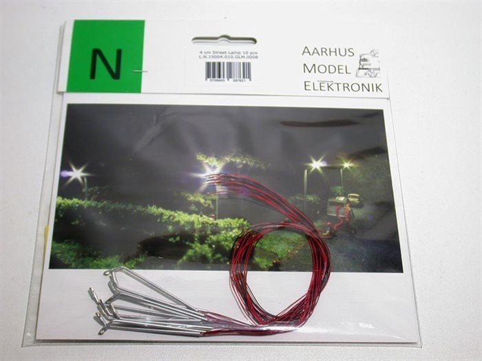 Aarhus Model Elektronik 0007 4 cm Straßenlaterne, 5er-Packung, N