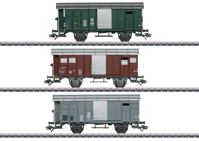 Märklin 46568 Güterwagen-Set mit gedeckten Güterwagen K3, ep III, kommende neuigkeiten 2023