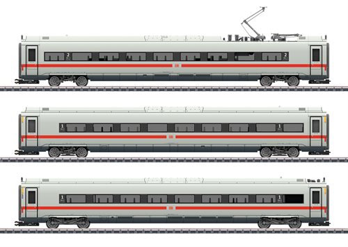 Märklin 43724 Dreiteiliges Erweiterungswagen-Set für ICE 4 der DB, Ep. VI