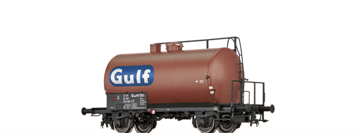 Brawa 50018 Tankwagen, Z(P) „Gulf“, DSB, Epoche IV, H0