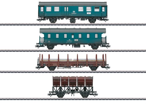 Märklin 46690 4-teiliges Set mit Gleisbauwagen der NS, Epoche IV