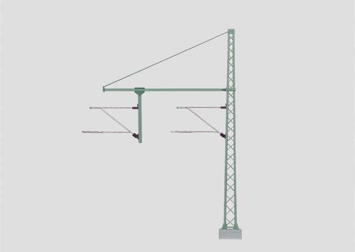 Märklin 74106 Turmmast mit Zusatzarm, beide isoliert, Höhe 150 mm, H0