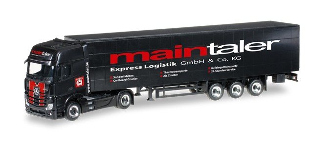 Herpa 306300  Mercedes-Benz Actros Gigaspace GardinenplanenSzg Maintaler