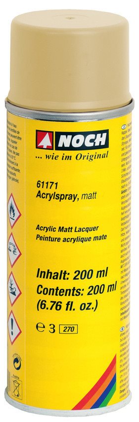 Noch 61171 Acryl-Sprühfarbe, mattes Elfenbein, 200 ml