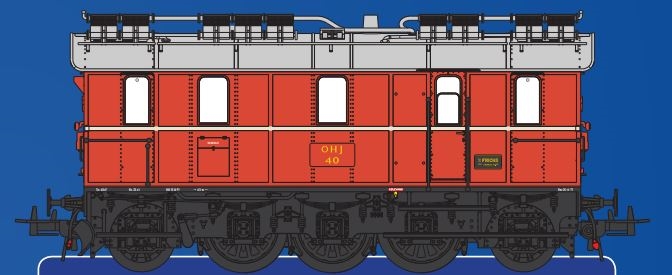 Heljan 42052 Frichs Firkant Odsherreds Eisenbahn OHJ, IVb, AC, KOMMT NEU 2025