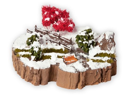 Noch 10003 Diorama-Set „Wintertraum“, Größe 18 x 16 cm, 5,5 cm hoch