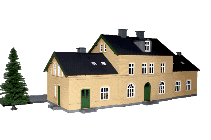 Hobbytrade 87258 Typischer DSB-Bahnhof inspiriert von Svendstrup, H0